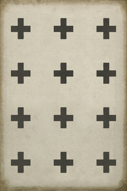 Vintage Vinyl Rug - Pattern 24 - Ithaca