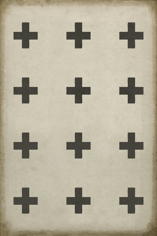 Vintage Vinyl Rug - Pattern 24 - Ithaca