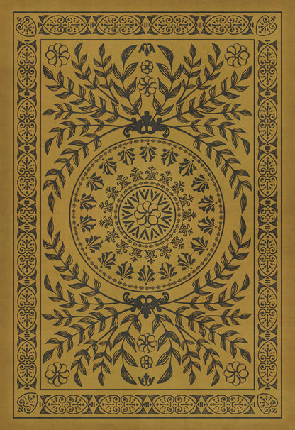 Vintage Vinyl Rug - Pattern 40 - Alhambra