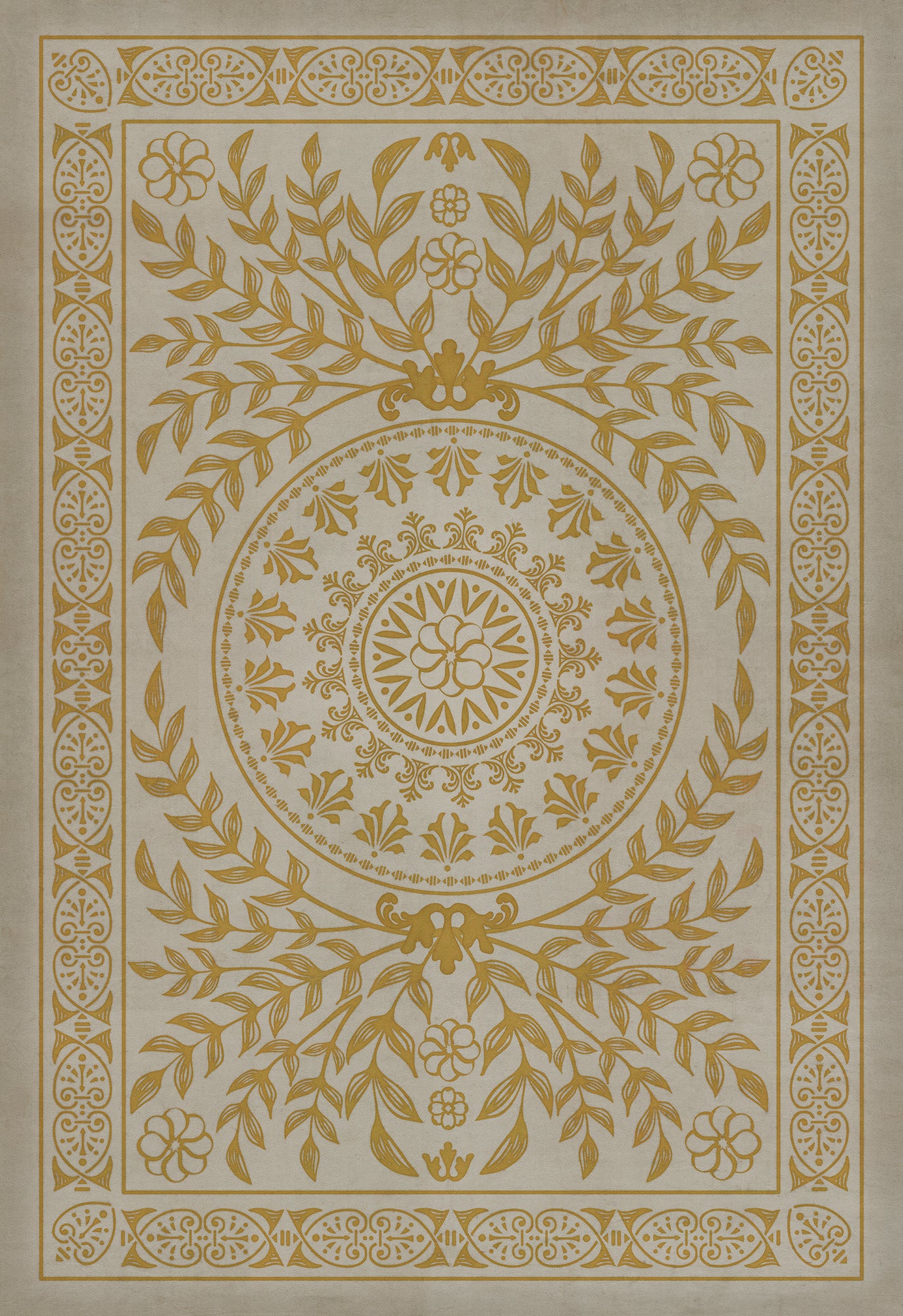 Vintage Vinyl Rug - Pattern 40 - Versailles