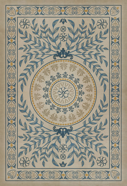 Vintage Vinyl Rug - Pattern 40 - Villa dEste