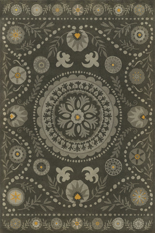 Vintage Vinyl Rug - Pattern 38 - L'etat C'est Moi