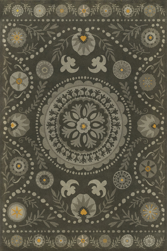 Vintage Vinyl Rug - Pattern 38 - L'etat C'est Moi