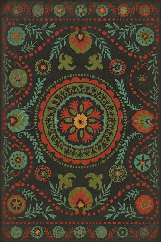 Vintage Vinyl Rug - Pattern 38 - State of Mind