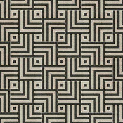 Vintage Vinyl Rug - Pattern 60 - Inversion