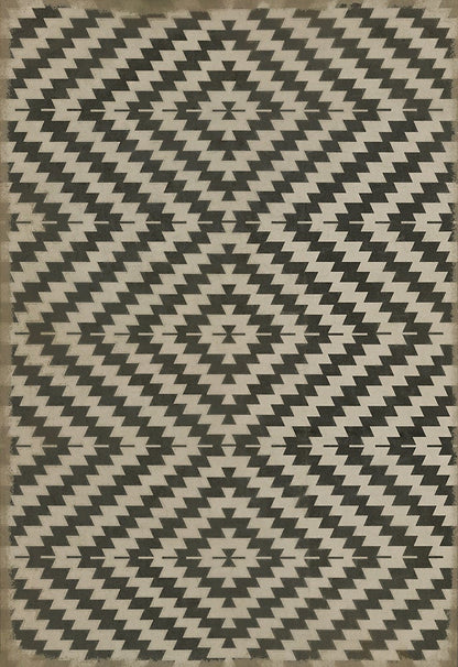 Vintage Vinyl Rug - Pattern 63 - Doplar Effect