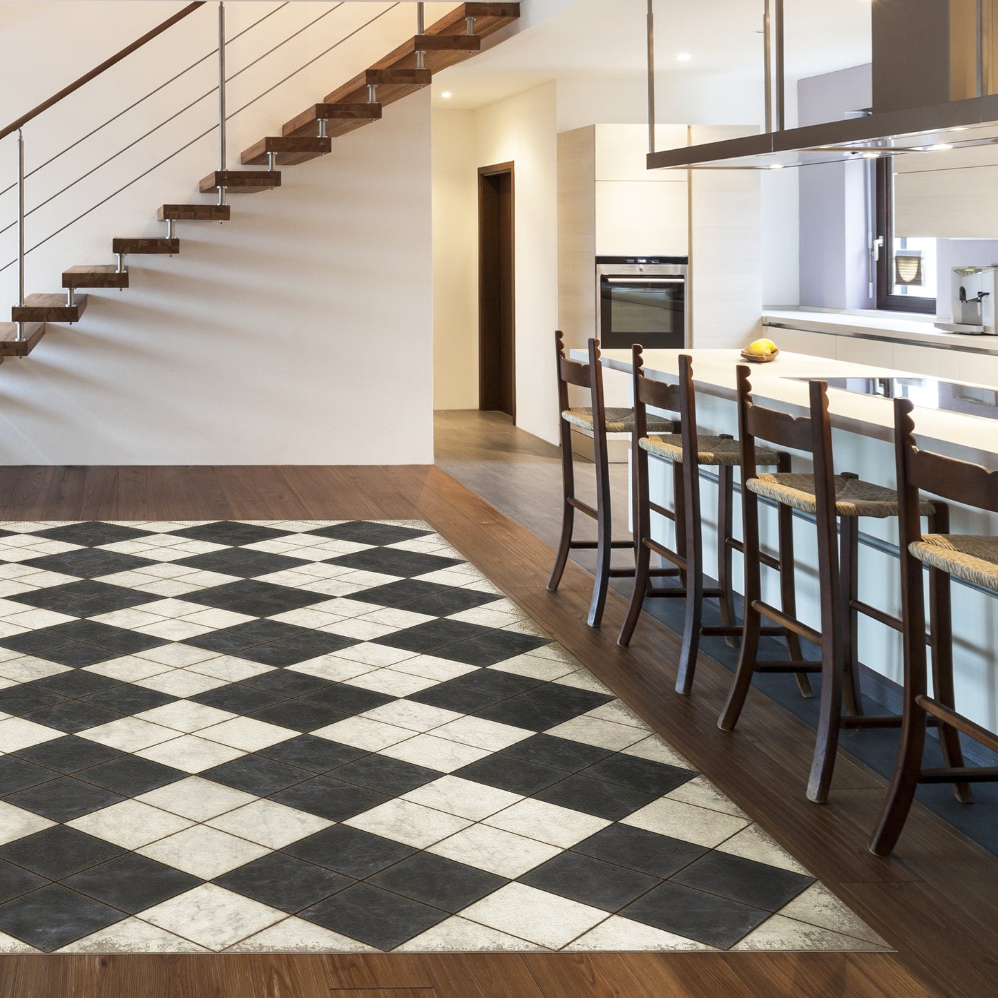 Vintage Vinyl Rug - Pattern 65 - High Fidelity