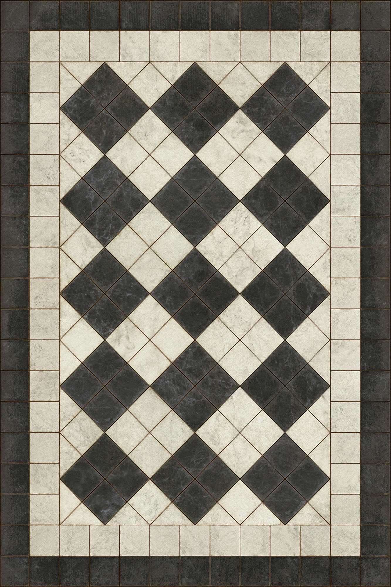 Vintage Vinyl Rug - Pattern 65 - Palatial