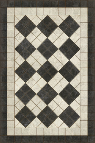 Vintage Vinyl Rug - Pattern 65 - Palatial