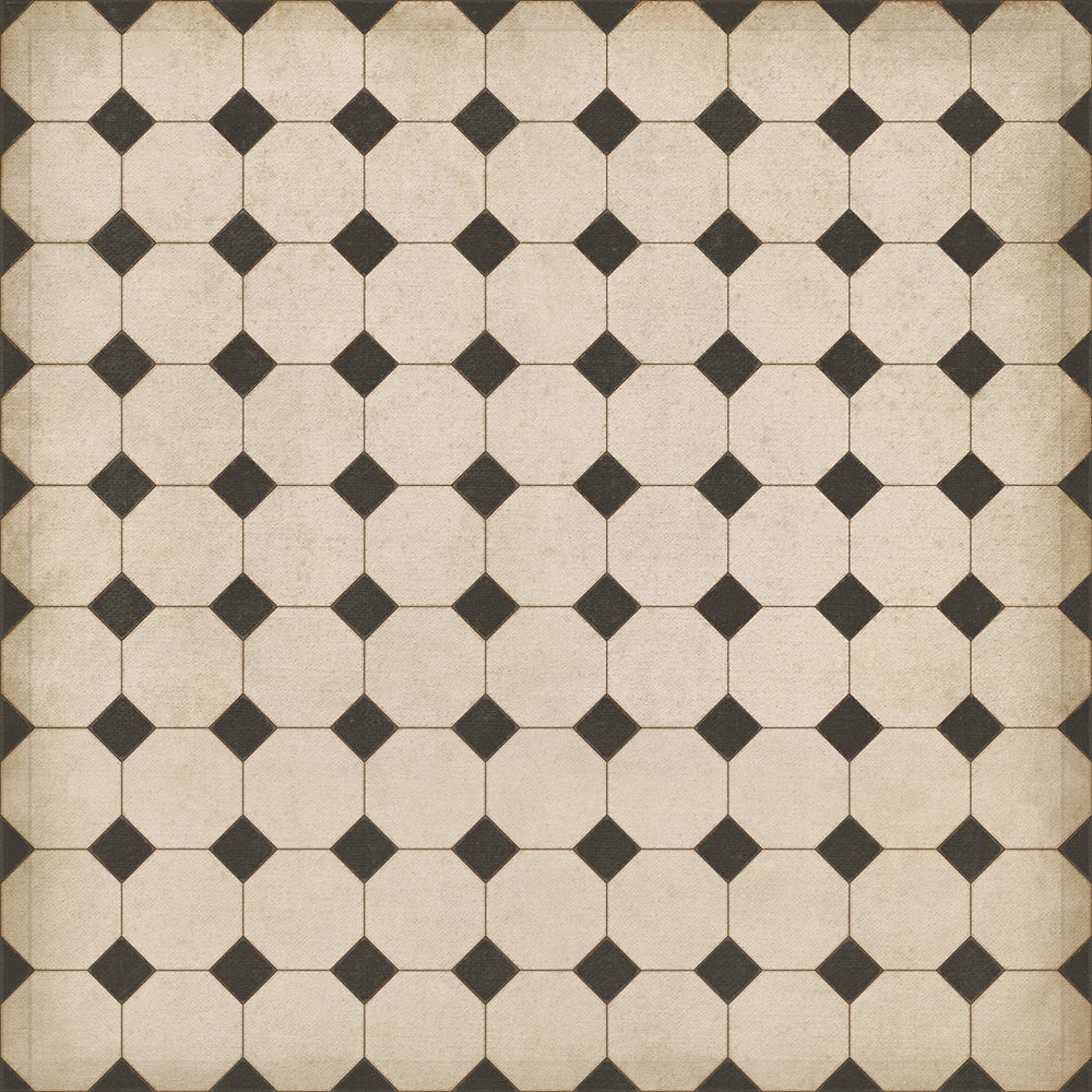 Vintage Vinyl Rug - Octagons - Adams