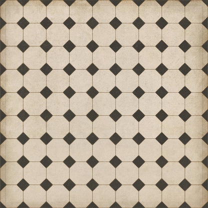 Vintage Vinyl Rug - Octagons - Adams