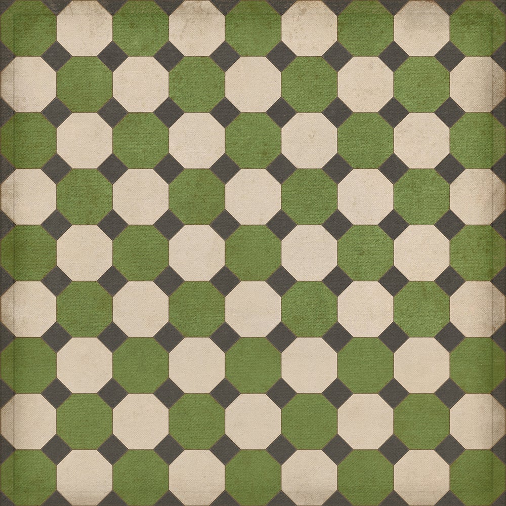 Vintage Vinyl Rug - Octagons - Wythe