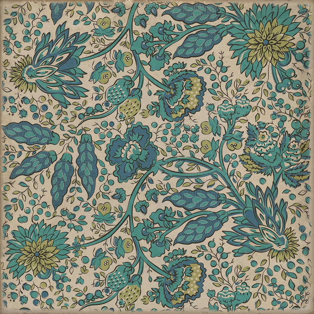 Vintage Vinyl Rug - Garden Gate - A Mountains Brow