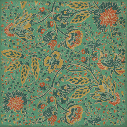 Vintage Vinyl Rug - Garden Gate - How happy is the little Stone