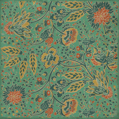 Vintage Vinyl Rug - Garden Gate - How happy is the little Stone