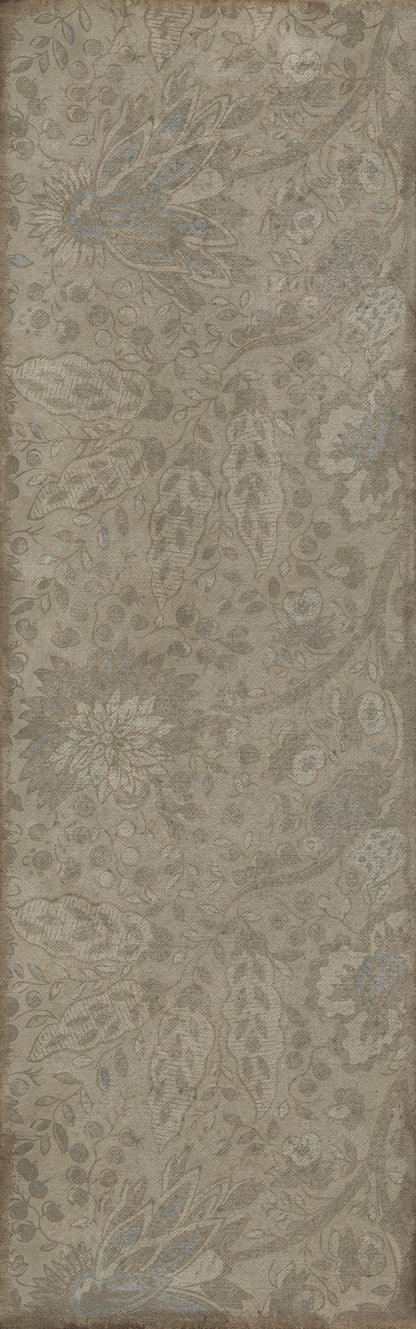 Vintage Vinyl Rug - Garden Gate - I robbed the Woods