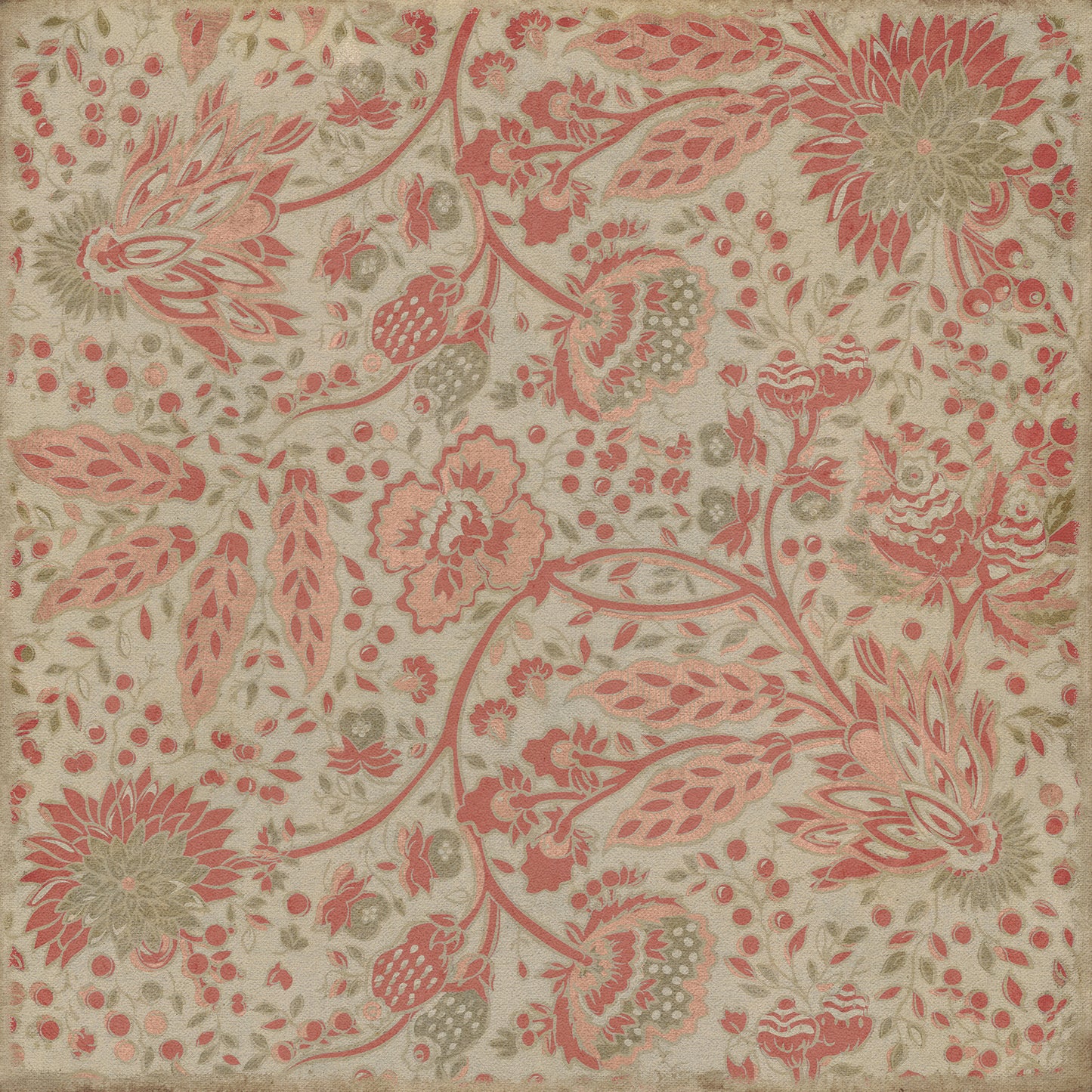 Vintage Vinyl Rug - Garden Gate - On Imagination