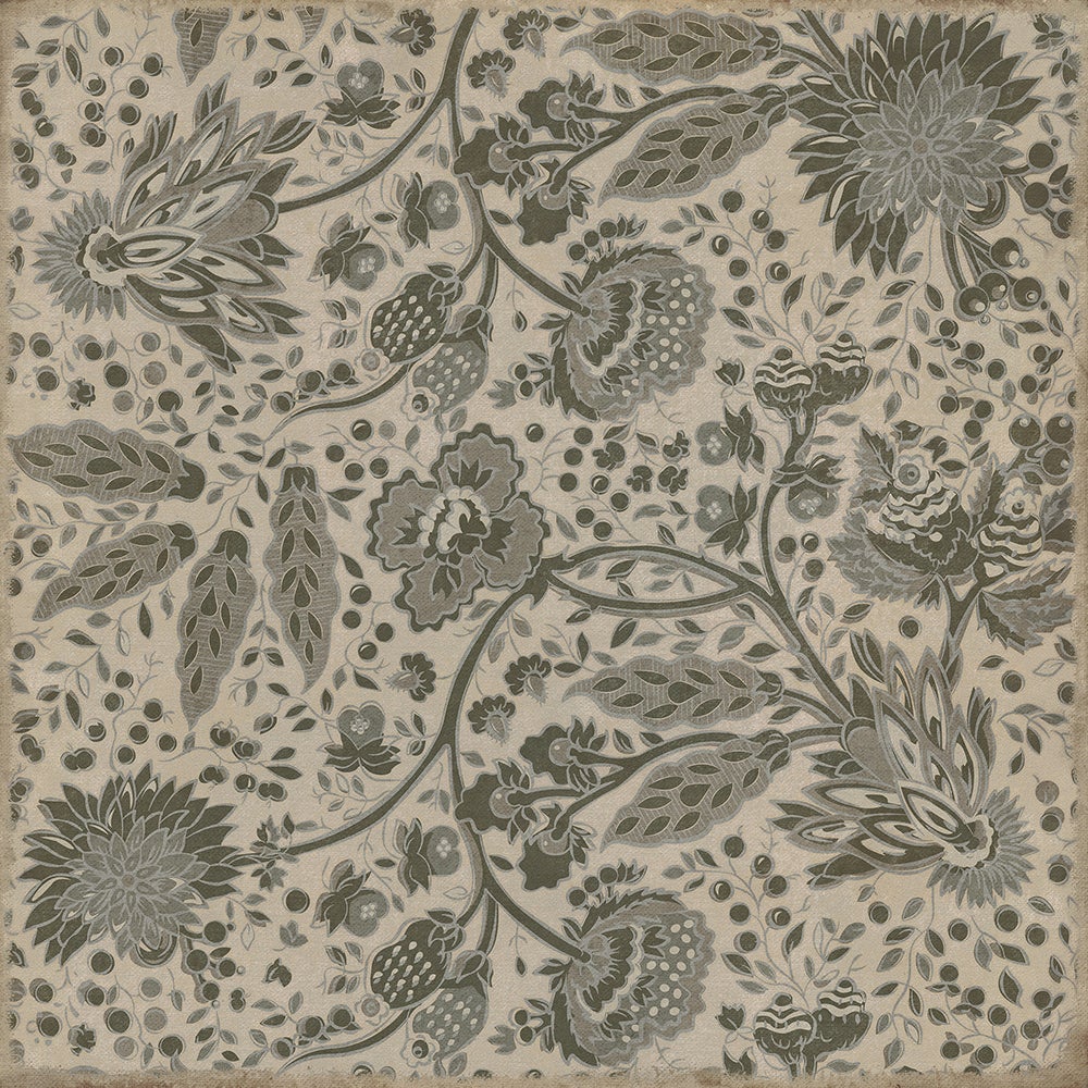 Vintage Vinyl Rug - Garden Gate - The Skeleton in Armor