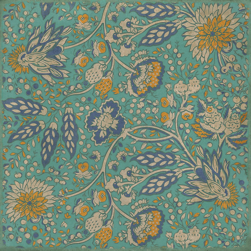 Vintage Vinyl Rug - Garden Gate - There is another sky