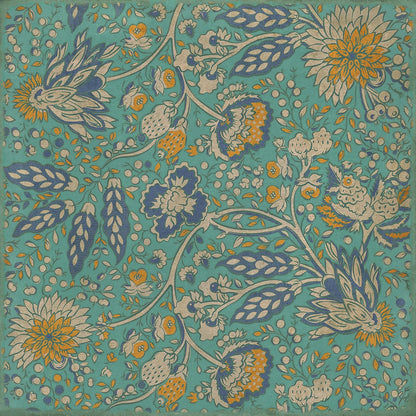 Vintage Vinyl Rug - Garden Gate - There is another sky
