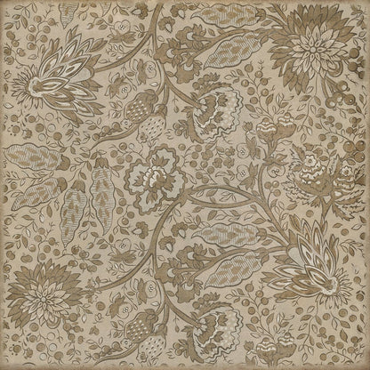 Vintage Vinyl Rug - Garden Gate - Woods in Winter
