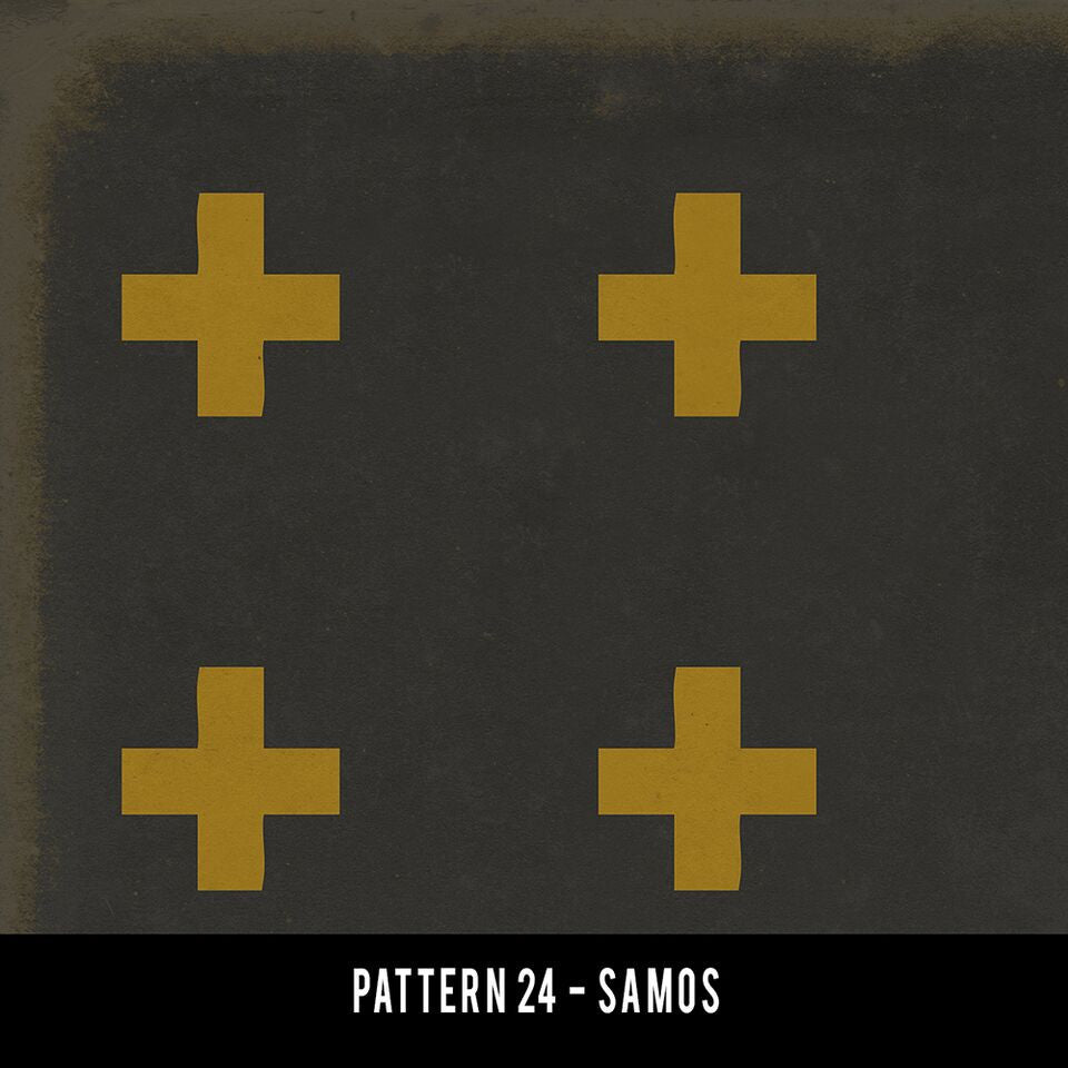 Vintage Vinyl Rug - Pattern 24 - Samos