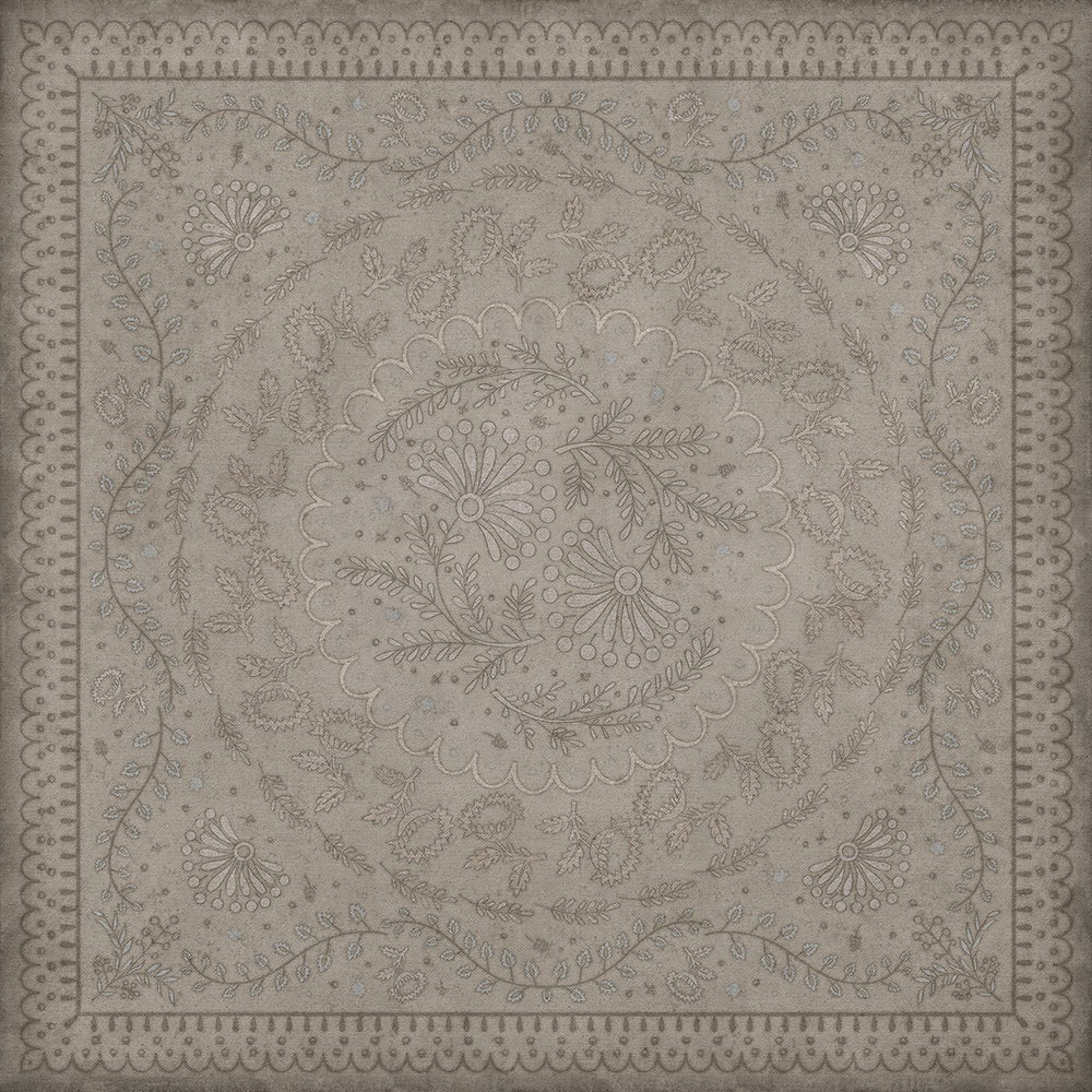 Vintage Vinyl Rug - Cozens - The Foggy Foggy Dew