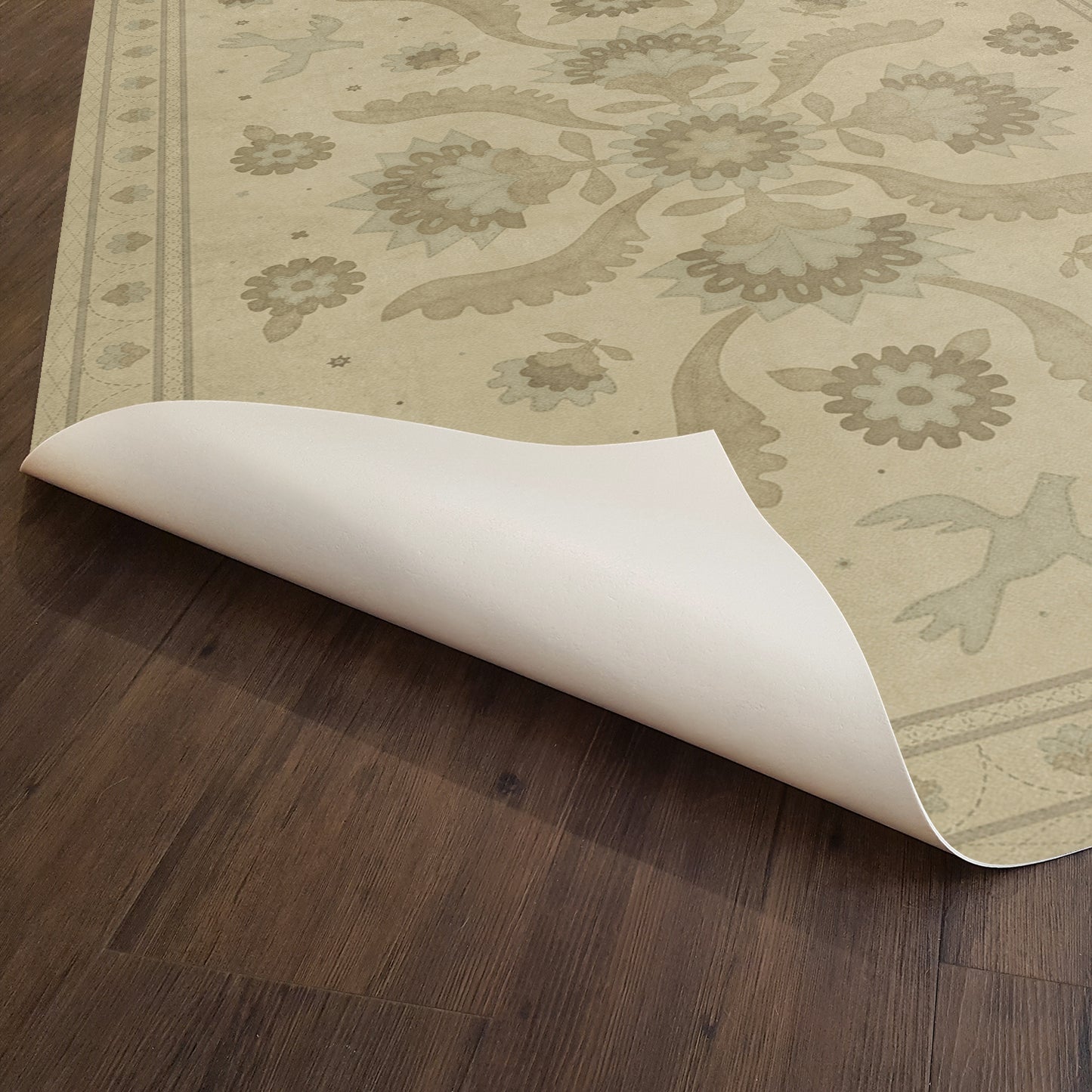 Vintage Vinyl Rug - Applique - A Way to Mend