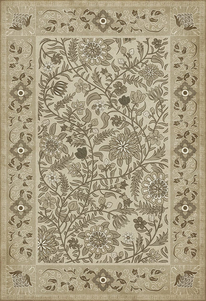 Vintage Vinyl Rug - Indian Quilt - Ahmedabad