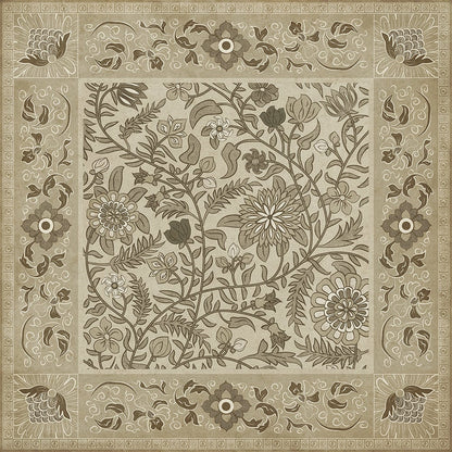 Vintage Vinyl Rug - Indian Quilt - Ahmedabad