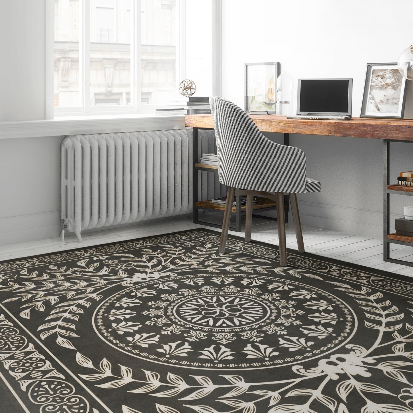 Vintage Vinyl Rug - Pattern 40 - Villa Lante