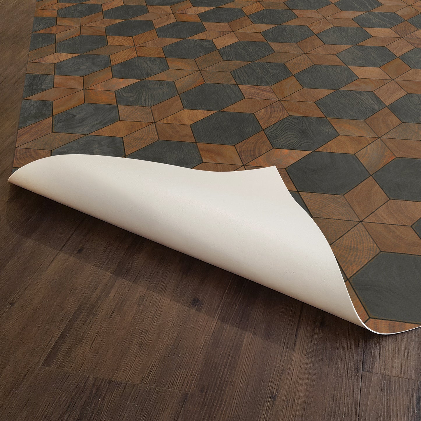 Vintage Vinyl Rug - Illuminated - Dark Star