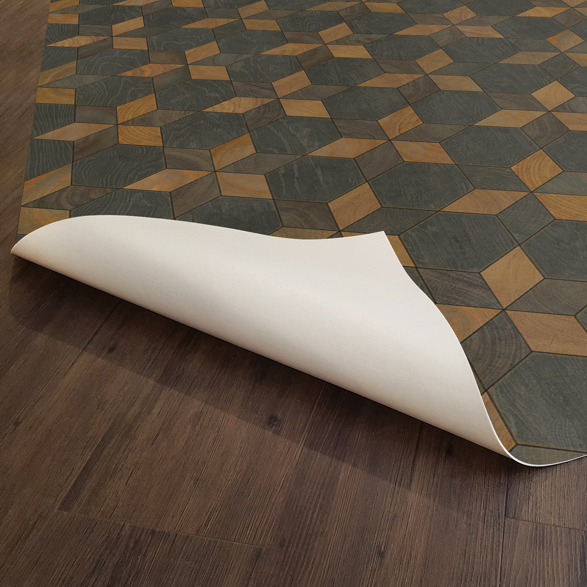 Vintage Vinyl Rug - Illuminated - Rock Star
