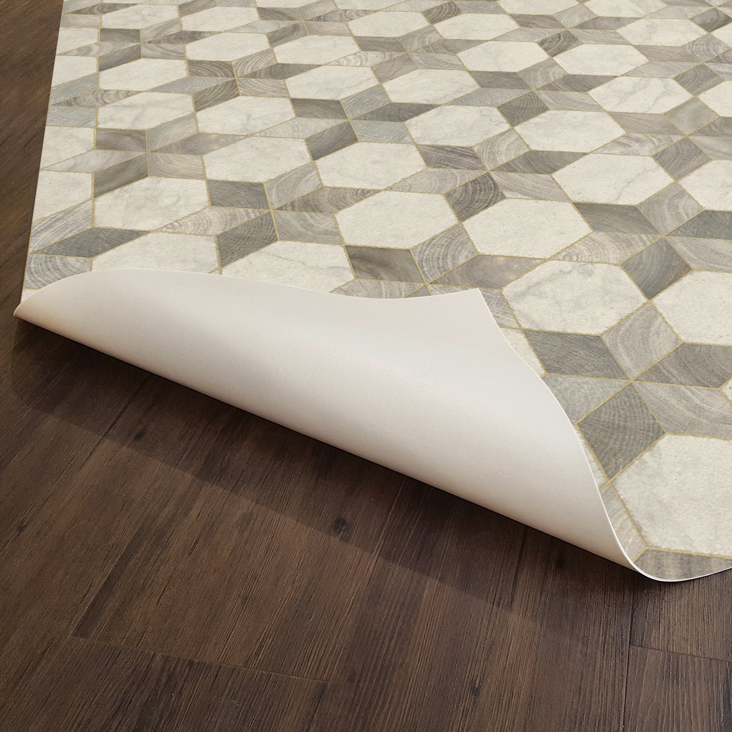 Vintage Vinyl Rug - Illuminated - Starlight