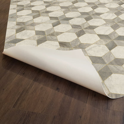 Vintage Vinyl Rug - Illuminated - Starlight