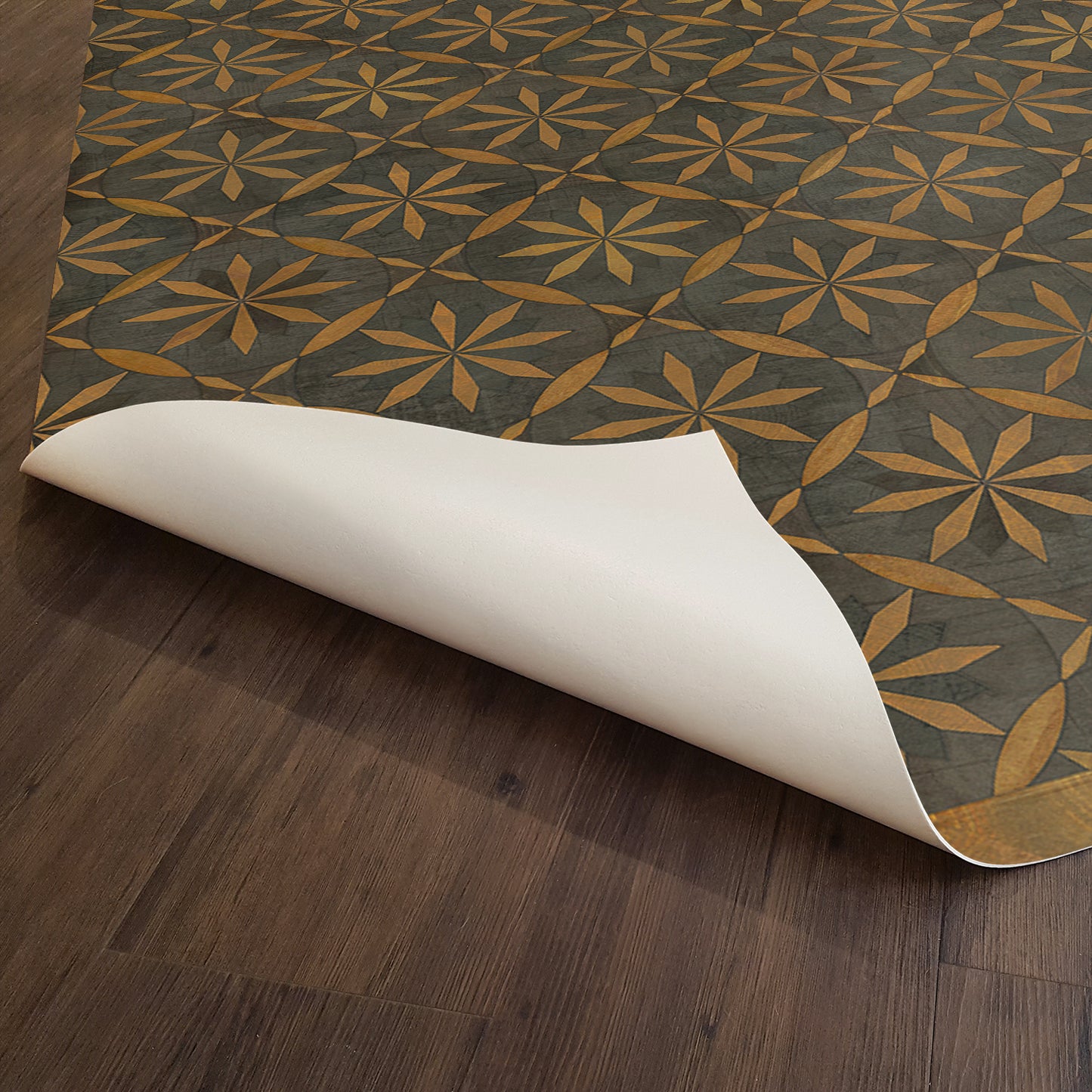 Vintage Vinyl Rug - Roycrofter - No Enemy but Himself