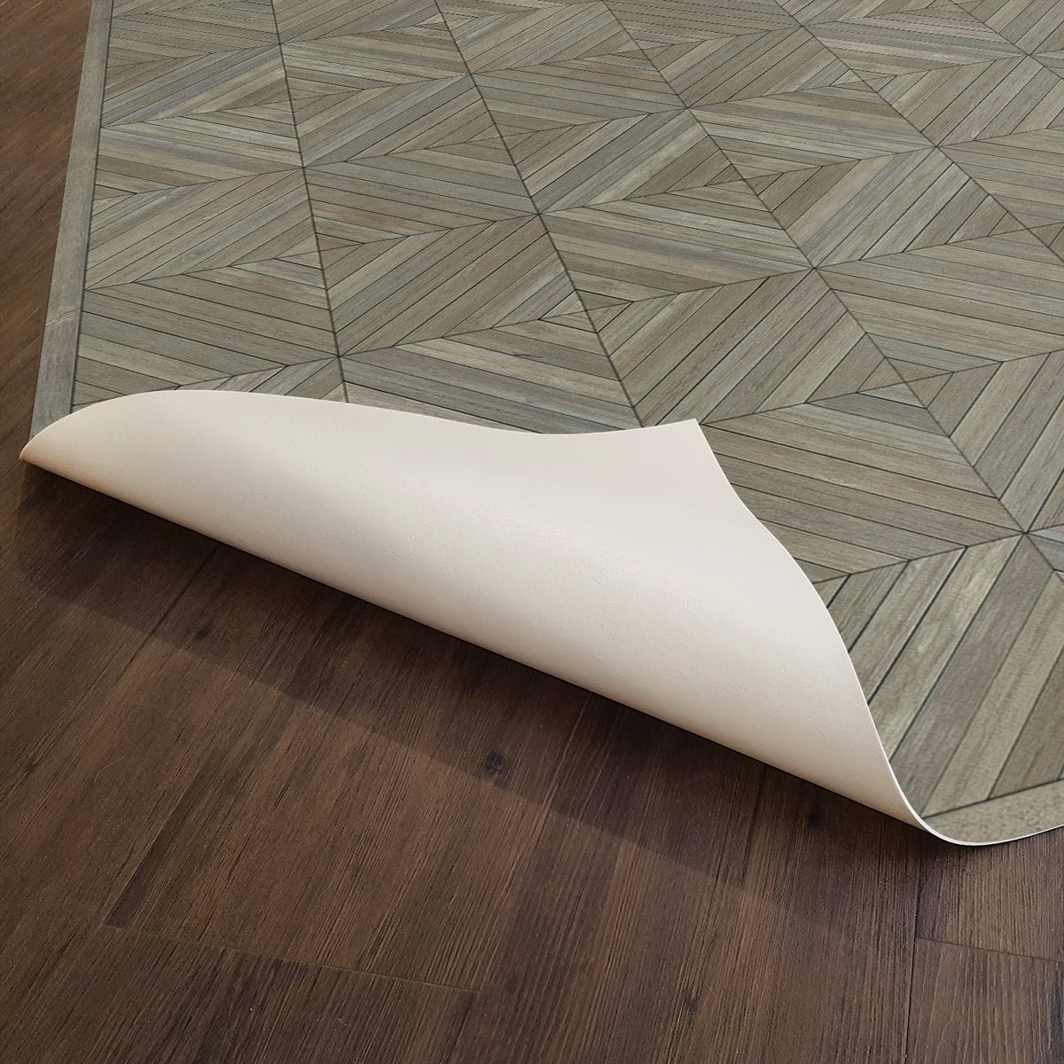 Vintage Vinyl Rug - School of Thought - Applying Thought