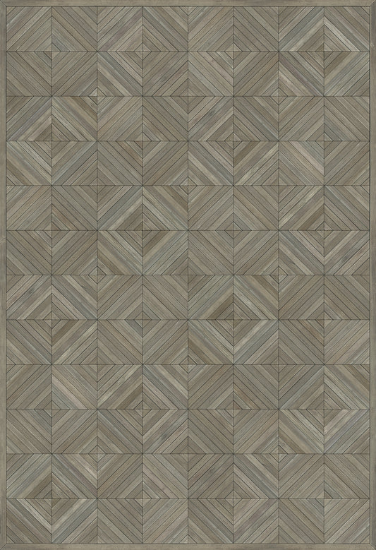 Vintage Vinyl Rug - School of Thought - Applying Thought