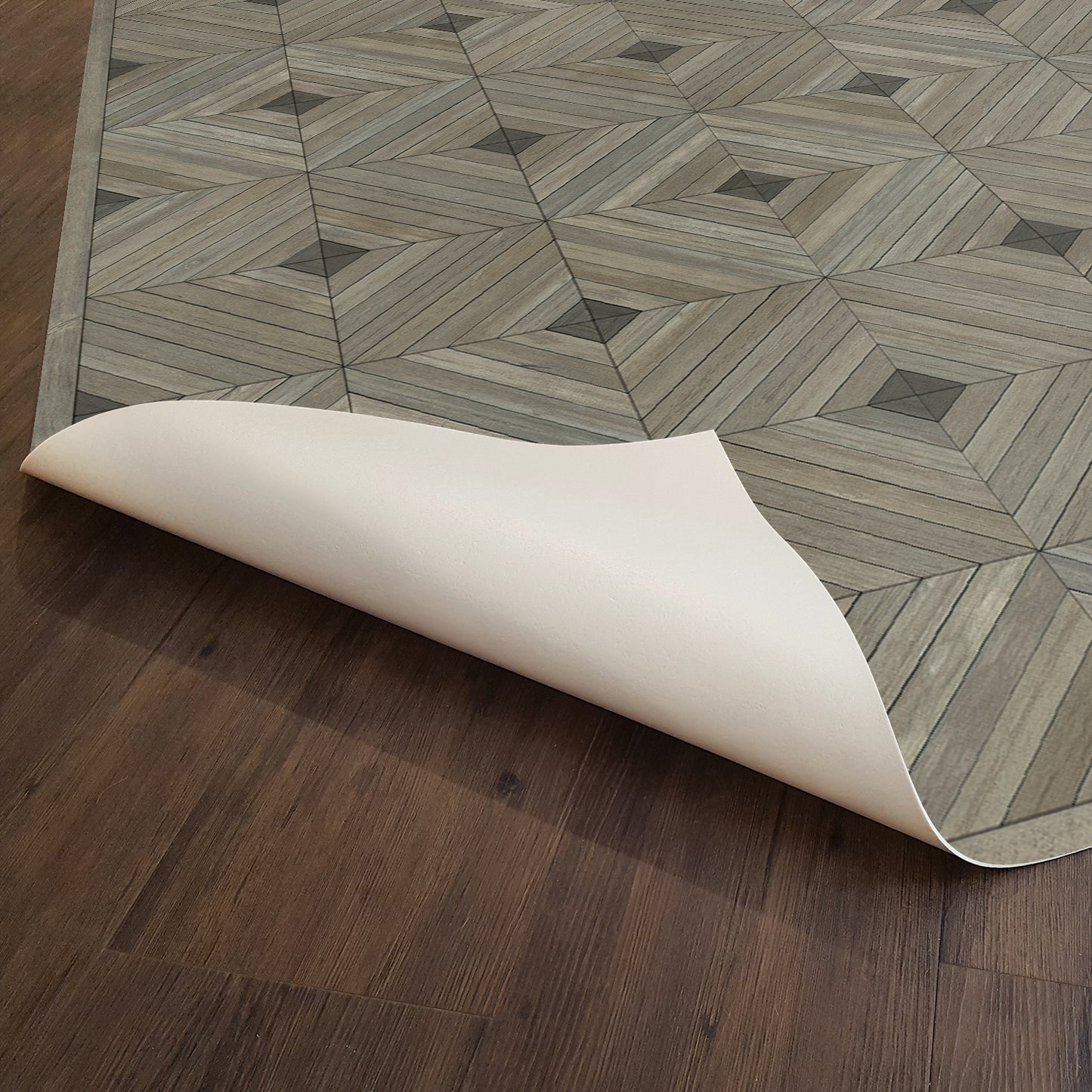 Vintage Vinyl Rug - School of Thought - Bright Idea