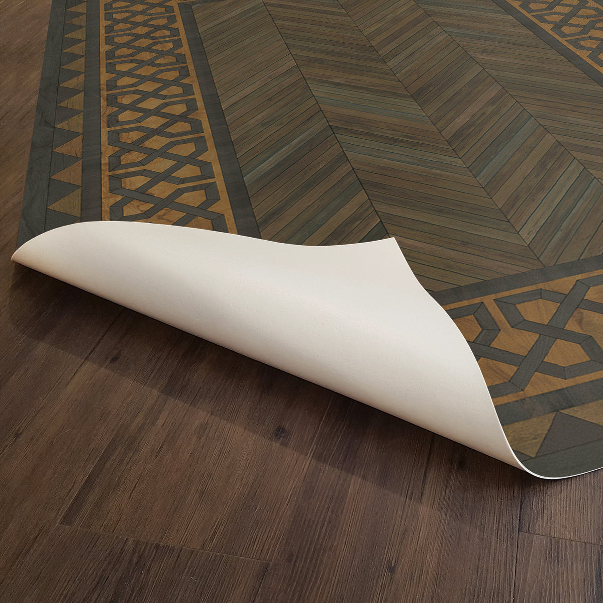 Vintage Vinyl Rug - University - Harvard