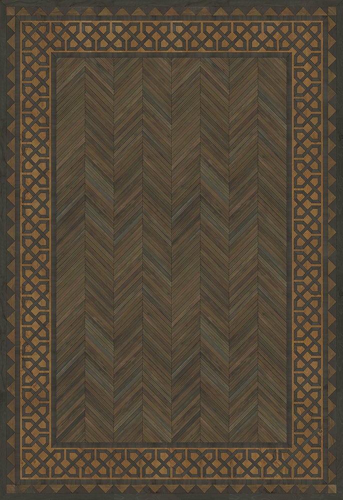 Vintage Vinyl Rug - University - Harvard