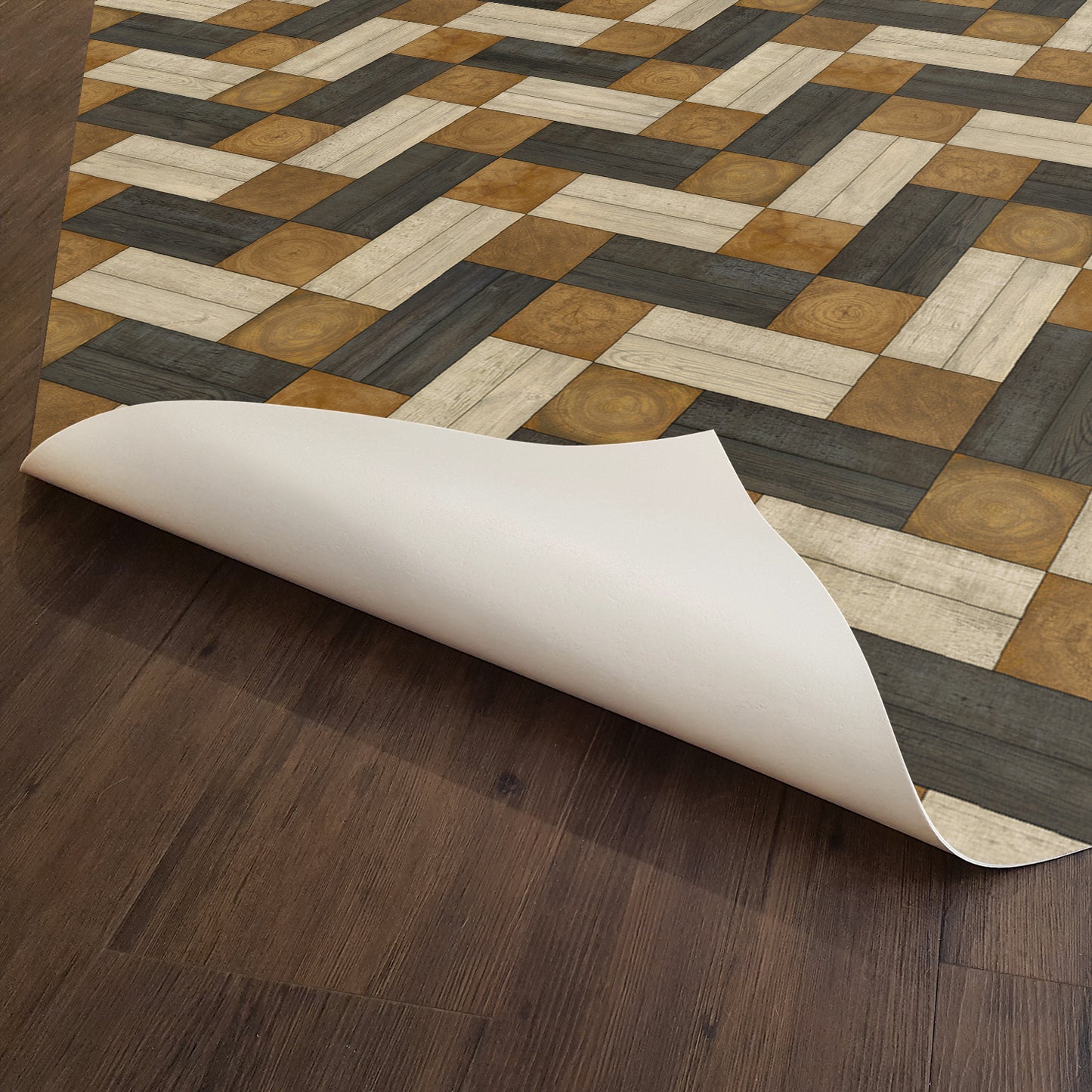 Vintage Vinyl Rug - Woodson - Lethaby