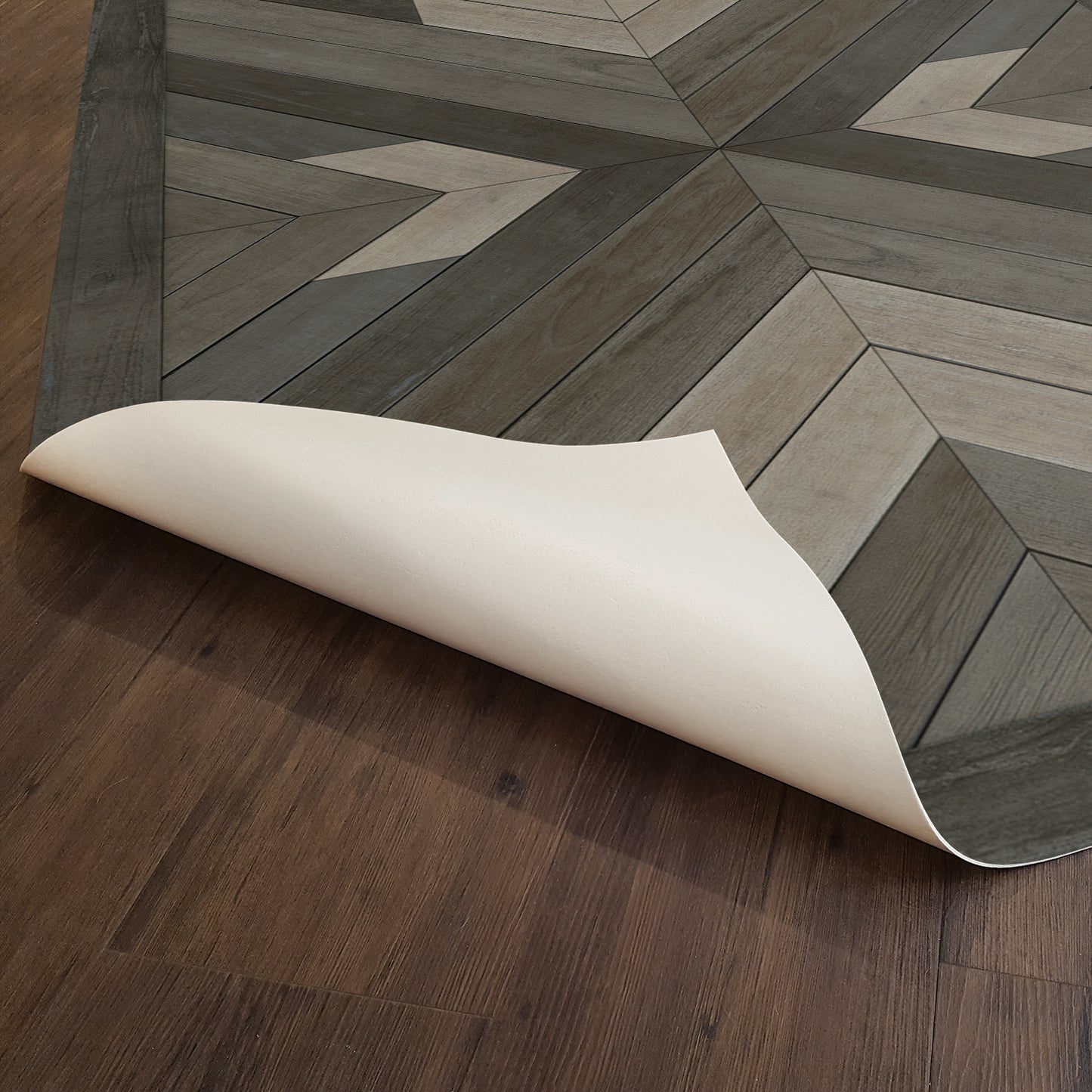 Vintage Vinyl Rug - Bohemian - Bohemia After Dark
