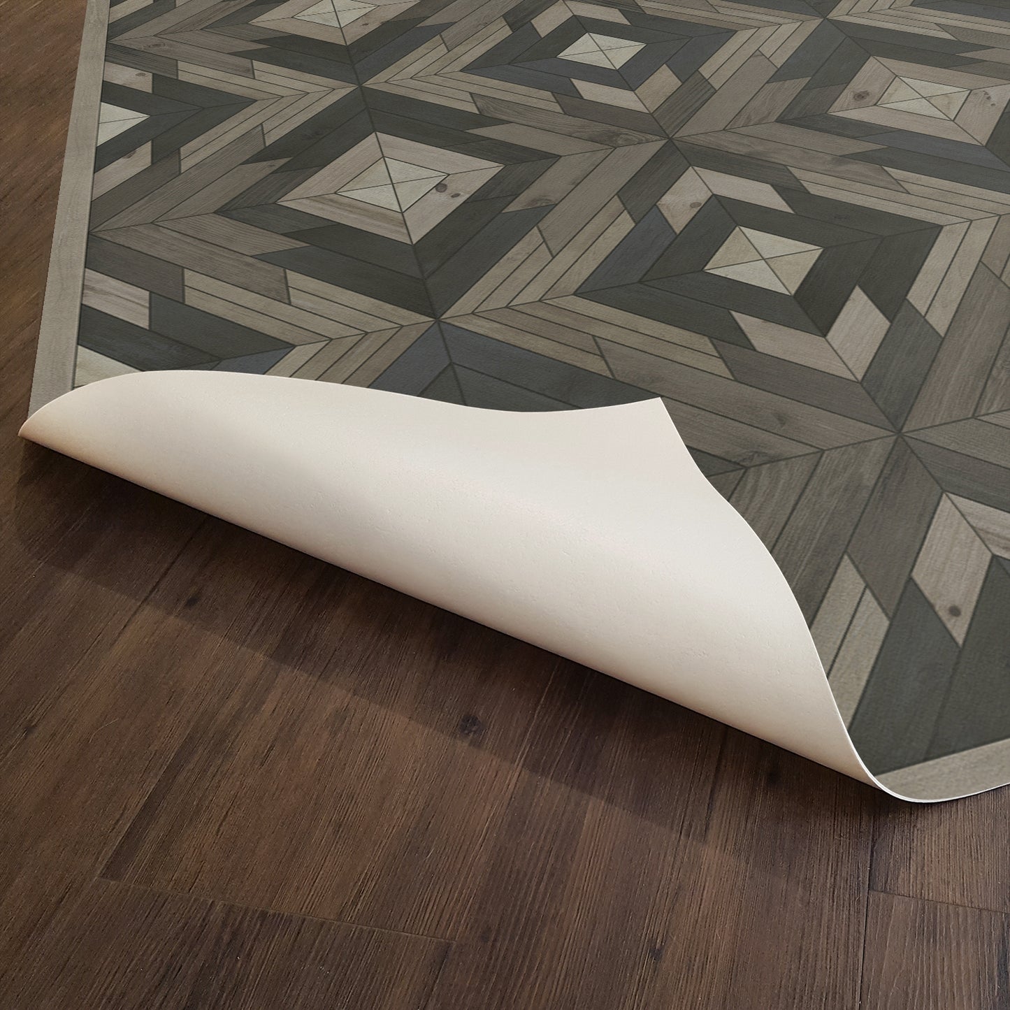 Vintage Vinyl Rug - Denali - Silverthrone