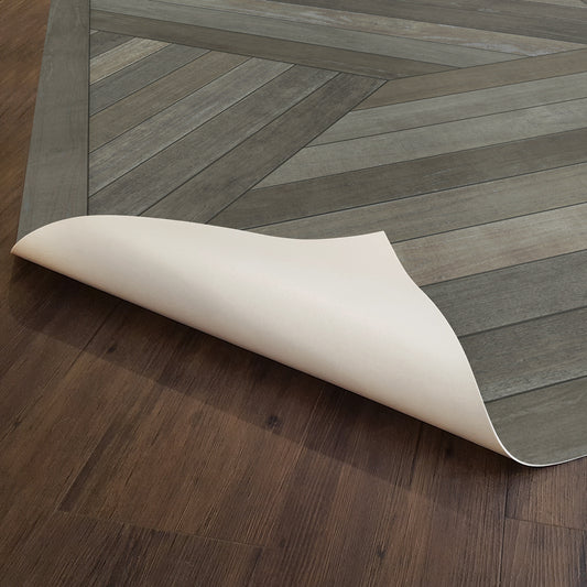 Vintage Vinyl Rug - Mount Zeppelin - Lost in a Forest