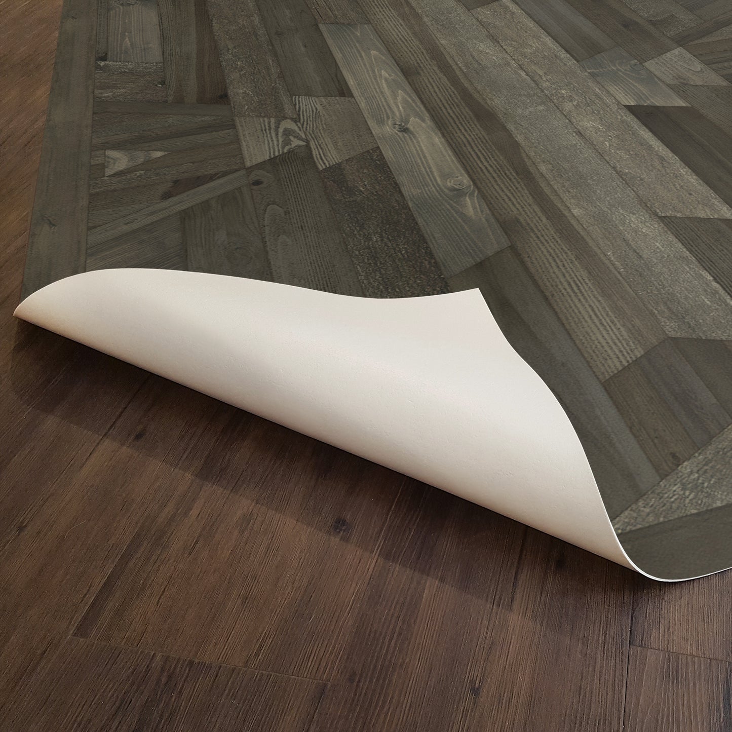 Vintage Vinyl Rug - Native - Black Hawk