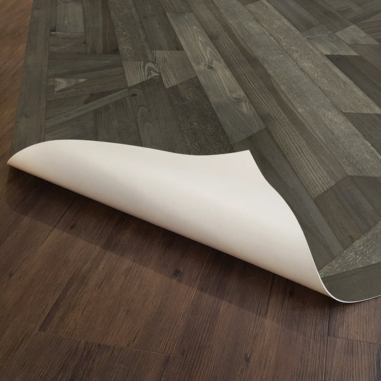 Vintage Vinyl Rug - Native - Black Hawk