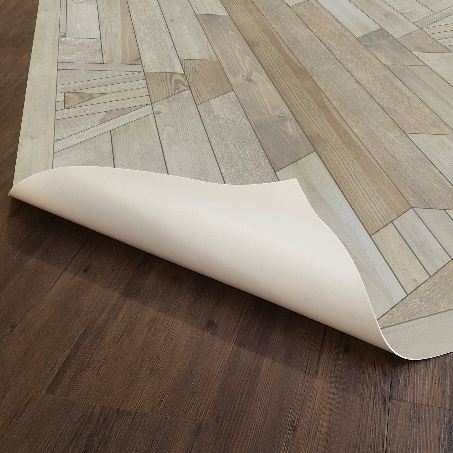 Vintage Vinyl Rug - Native - Breath of the Breeze