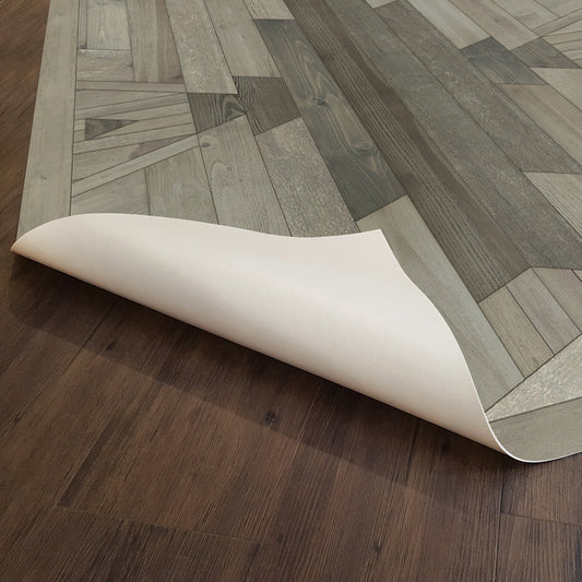 Vintage Vinyl Rug - Native - Of the Moon and Stars