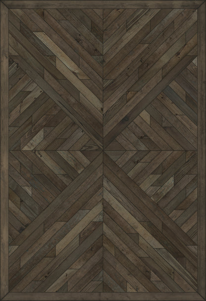 Vintage Vinyl Rug - Nile - Drenched in Night